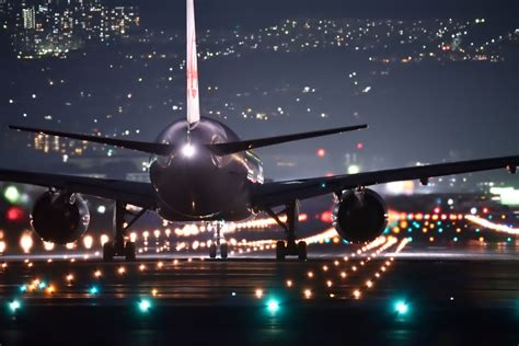 photo dans l'avion la nuit